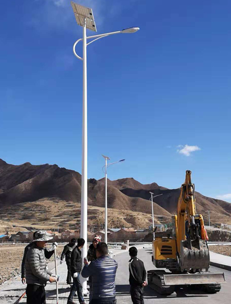 甘南碌曲10米日喀则太阳能路灯项目